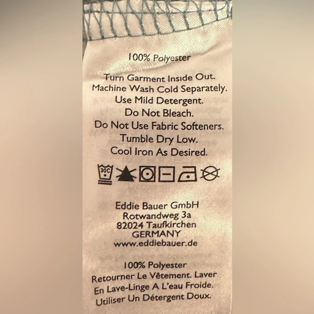 NWT Eddie Bauer Chutes Long Sleeve Fleece Button Down Men Size Tall Extra Large - Picture 6 of 7